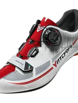 VITTORIA ROAD CYCLING SHOES NYLON SOLE FUSION RED-WHITE
