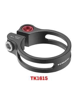 TOKEN SEAT CLAMP SUPER LITE WITH BOLT - BLACK 34.9mm
