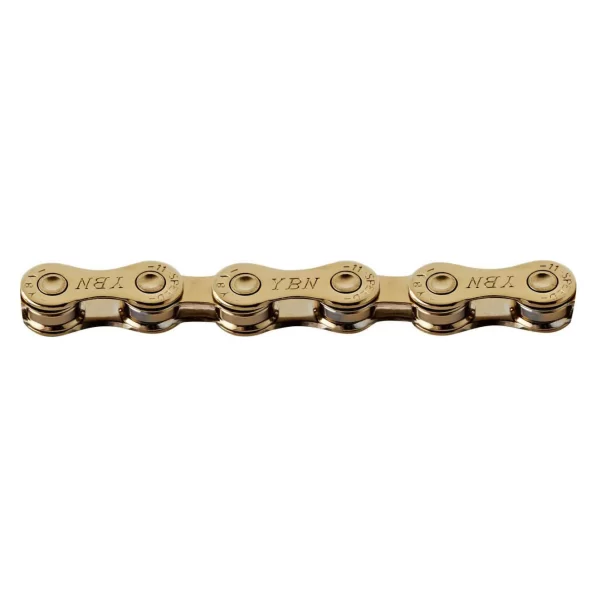 YBN GOLD CHAIN 11 SPEED FOR SHIMANO, SRAM AND CAMPAGNOLO DRIVE TRAINS